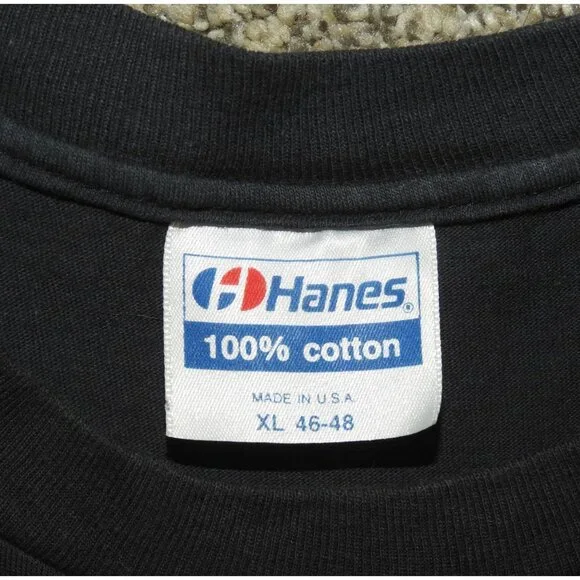 Vintage 1989 Faith Or Fear Punish The World US Spread Fear Tour T-Shirt Large Tees - Short Sleeve